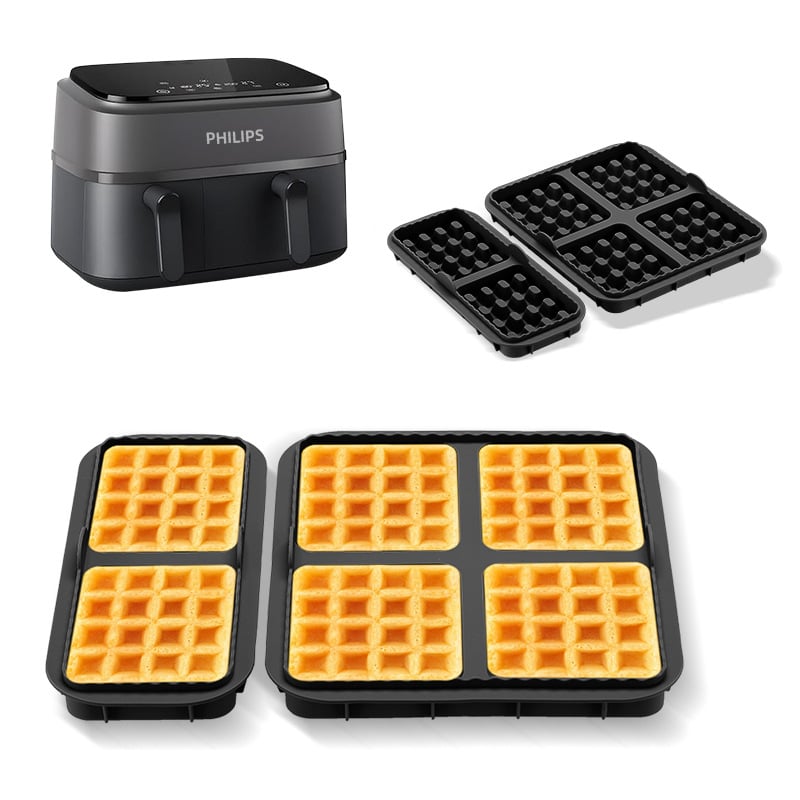 Szilikon gofriforma légsütőhöz, Philips NA35O és Tefal EY9018 kompatibilis