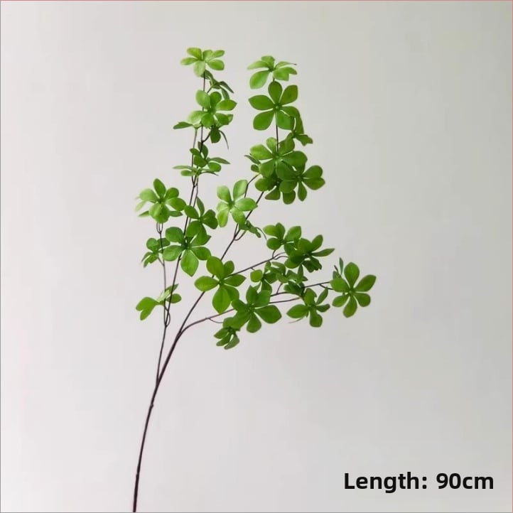 Pendulumóra bonsai mesterséges zöld növényekkel, Drunken Horse fa, cserépben, skandináv stílusú dekoráció