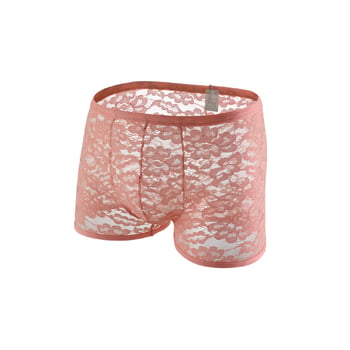 Férfi átlátszó alsónemű határokon átnyúló kereskedelemhez, szexi csipkés boxeralsó, hálós, átlátszó, modern, négyszögletes bikini