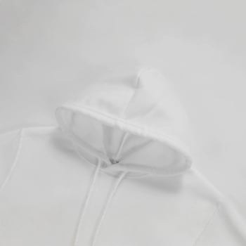Fekete-fehér pillangó mintás kapucnis pulóver, minimalistikus és elegáns