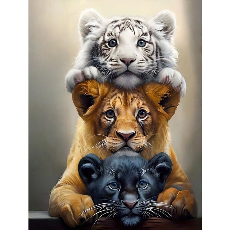 Set de pictură cu diamante 5D — Serie de animale, Temă DIY