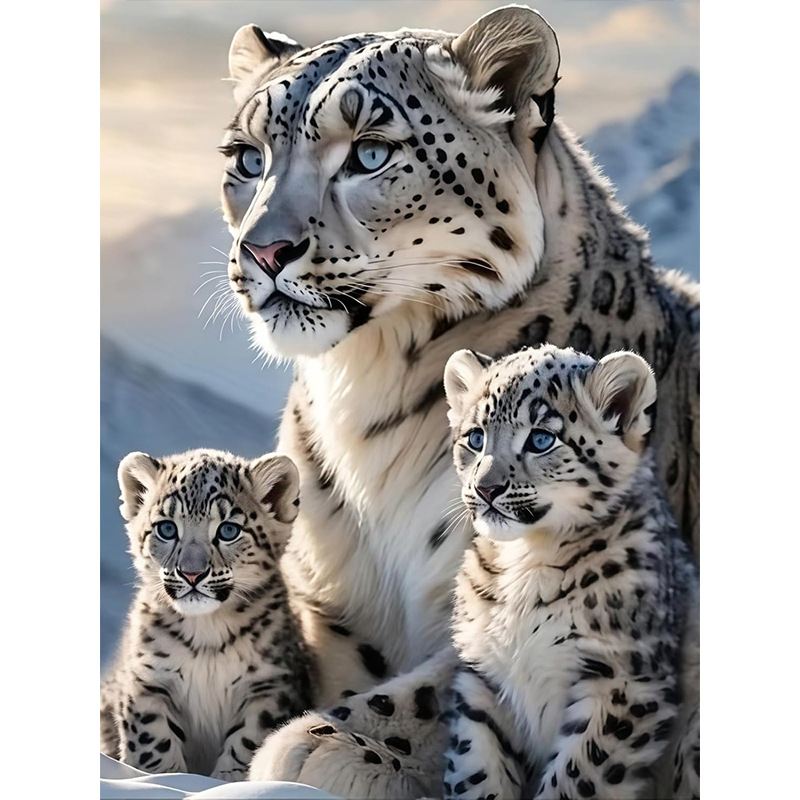 Set de pictură cu diamante 5D — Serie de animale, Temă DIY