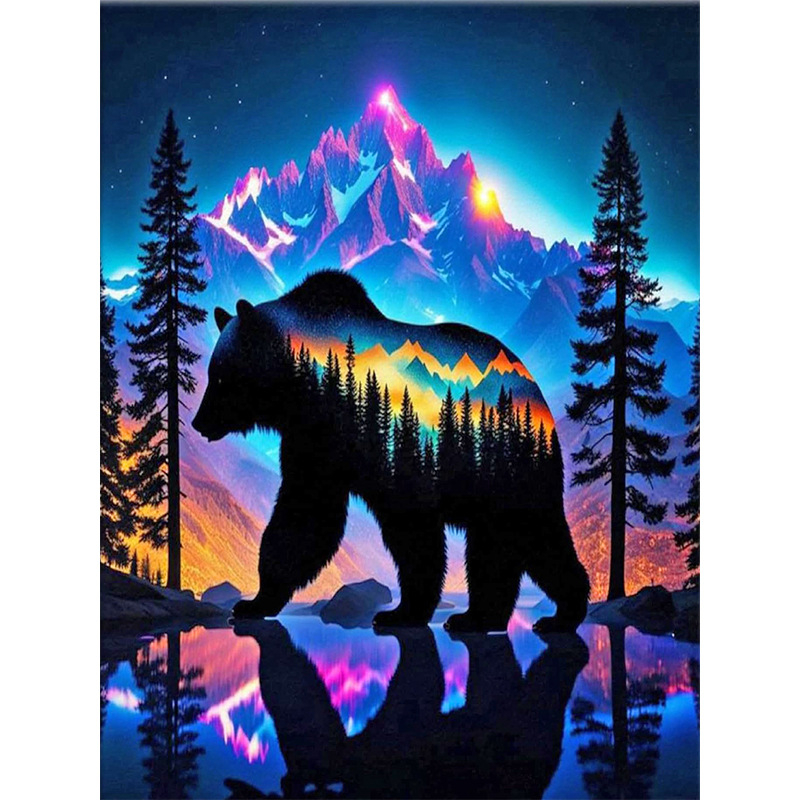 Set de pictură cu diamante 5D — Serie de animale, Temă DIY