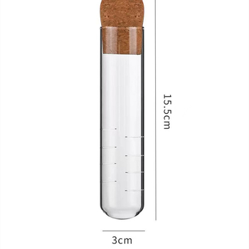Infuzor de ceai din sticlă borosilicat transparentă, accesorii de ceai cu design inspirat de tubul de test, cel mai nou model