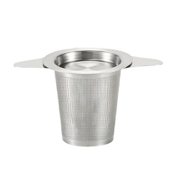 Nerezový čajový filter s dvojitým držadlom