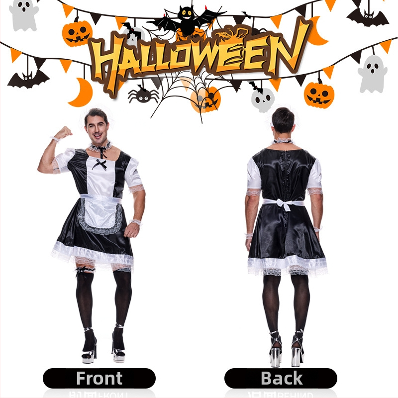 Sexy služobníčka cosplay kostým na Halloween párty a cosplay hru