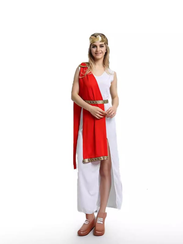 Halloween karnevalový kostým pre pár: červený šál, staroveký Egypt a staroveké Grécko, scénický cosplay DS