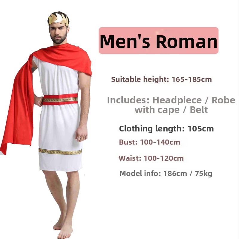 Halloween karnevalový kostým pre pár: červený šál, staroveký Egypt a staroveké Grécko, scénický cosplay DS