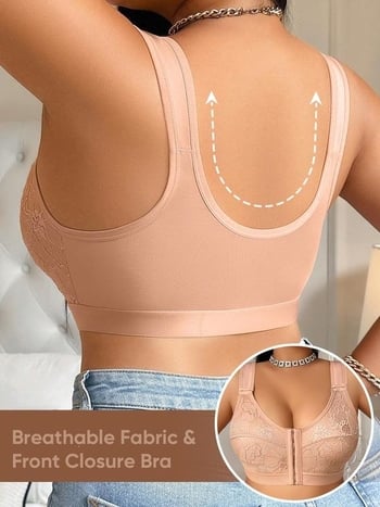 S 51696 Jóga sportmelltartó előre cipzárral