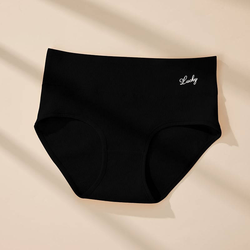 Slipuri feminine din bumbac, talie medie, respirabile, modelare, ridicare a feselor, culoare solidă