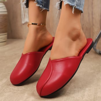 Dámske slip-on sandále s plochou podrážkou, veľká veľkosť, leto 2025, korejský štýl, mäkká podrážka