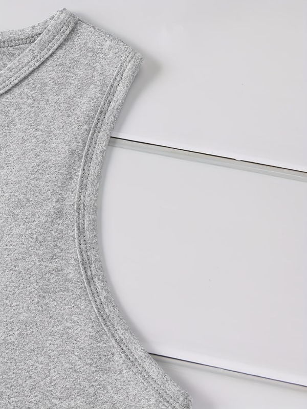 Dámska bezruková vesta v mestskom štýle, gradientný vzor, Milk Silk látka s 95% polyesterom, krátky strih, široké ramienka, inšpirovaný streetwear