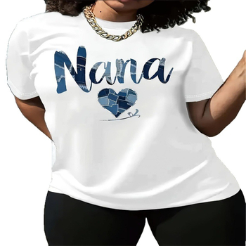 2026 άνοιξη T‑shirt με στρογγυλό λαιμό, μεγάλο μέγεθος, 3D εκτύπωση, πολυεστέρας, casual
