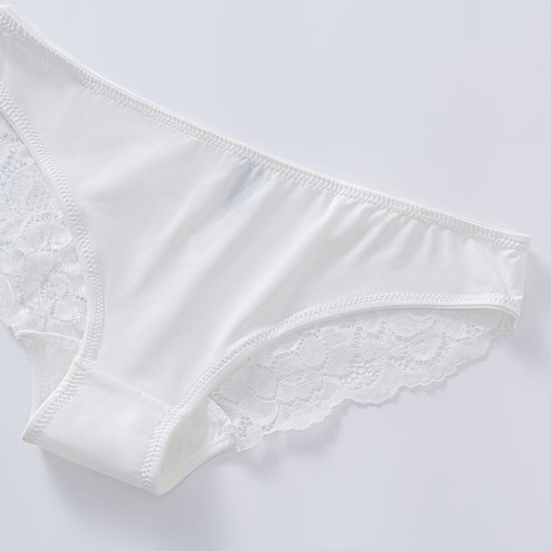 Γυναικείες δαντελένιες εσώρουχες από ice silk, άνετες και διαπνέουσες, σετ σλιπ