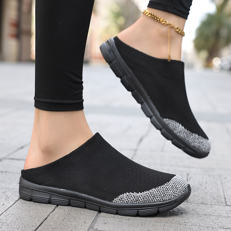 Unisex Fly-Knit slip-on παπούτσια, ανάλαφρα καθημερινά αθλητικά για καλοκαίρι