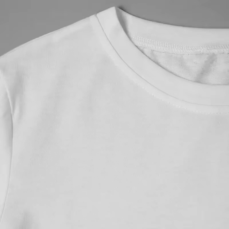 Γυναικείο T‑shirt με στρογγυλό λαιμό και κοντά μανίκια, φαρδιά γραμμή, γραφικό σχέδιο, καλοκαίρι 2025