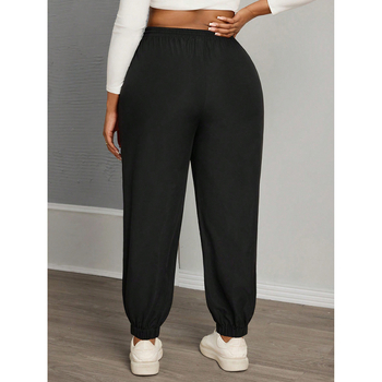 Pantaloni casual femei din ice-silk, jogger largi, pantaloni lungi pentru primăvară și toamnă