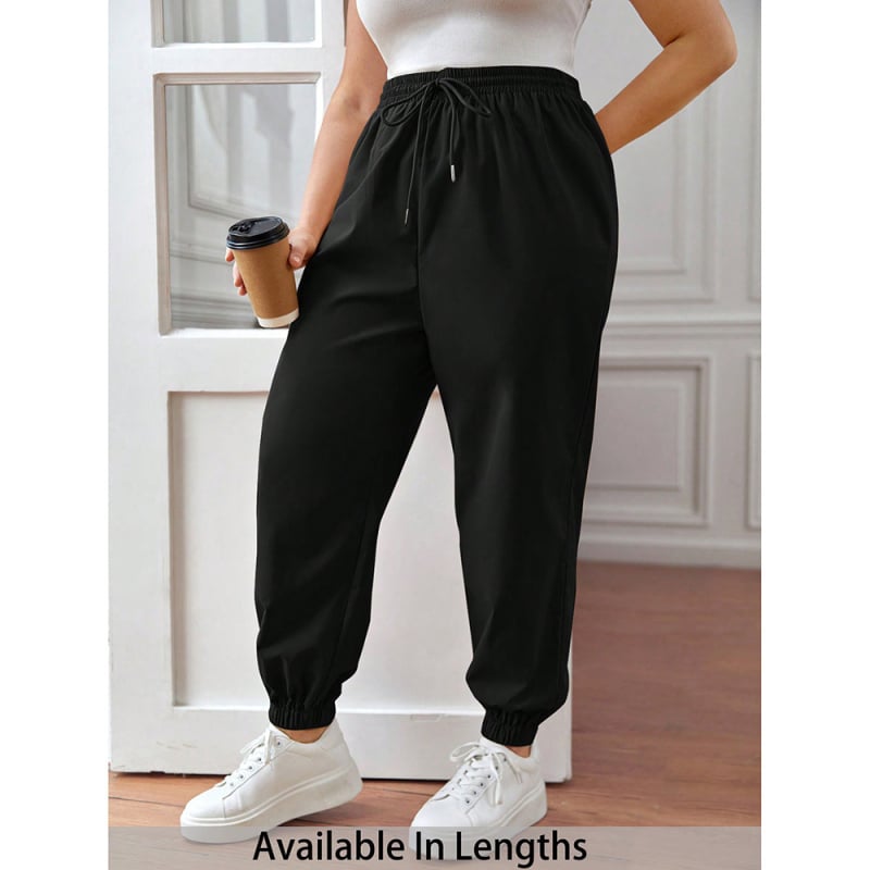 Pantaloni casual femei din ice-silk, jogger largi, pantaloni lungi pentru primăvară și toamnă