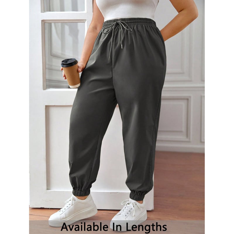 Pantaloni casual femei din ice-silk, jogger largi, pantaloni lungi pentru primăvară și toamnă
