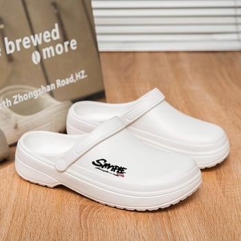 Sandale EVA perforate, unisex, mărime mare, cu protecție pentru degete, pentru exterior