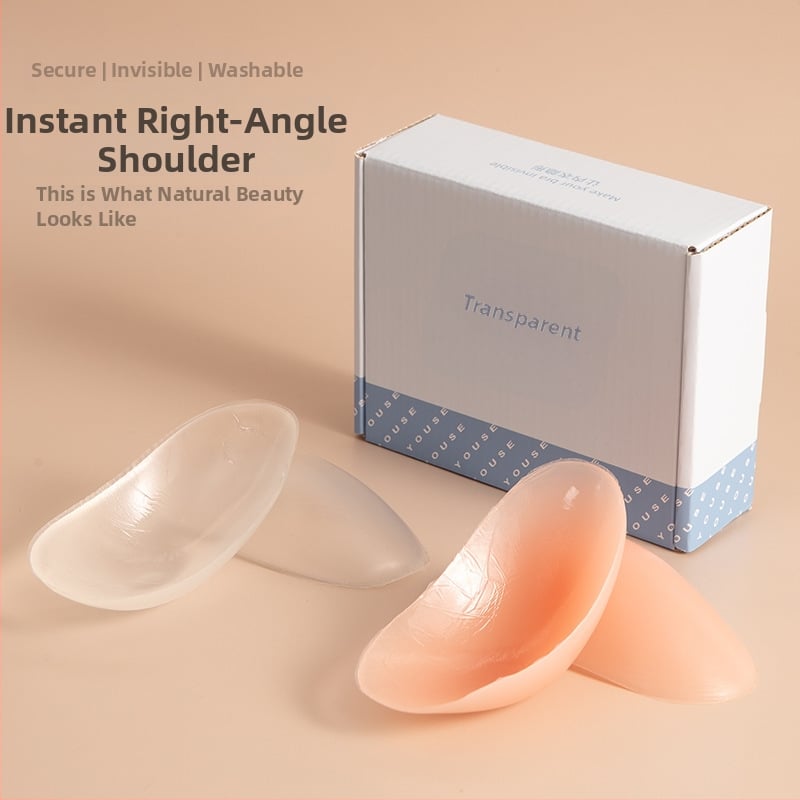 Protecție din silicon pentru umăr, design unghi drept, invizibil, anti-alunecare, patch pentru umeri îngusti, patch pentru coate și genunchi, unisex
