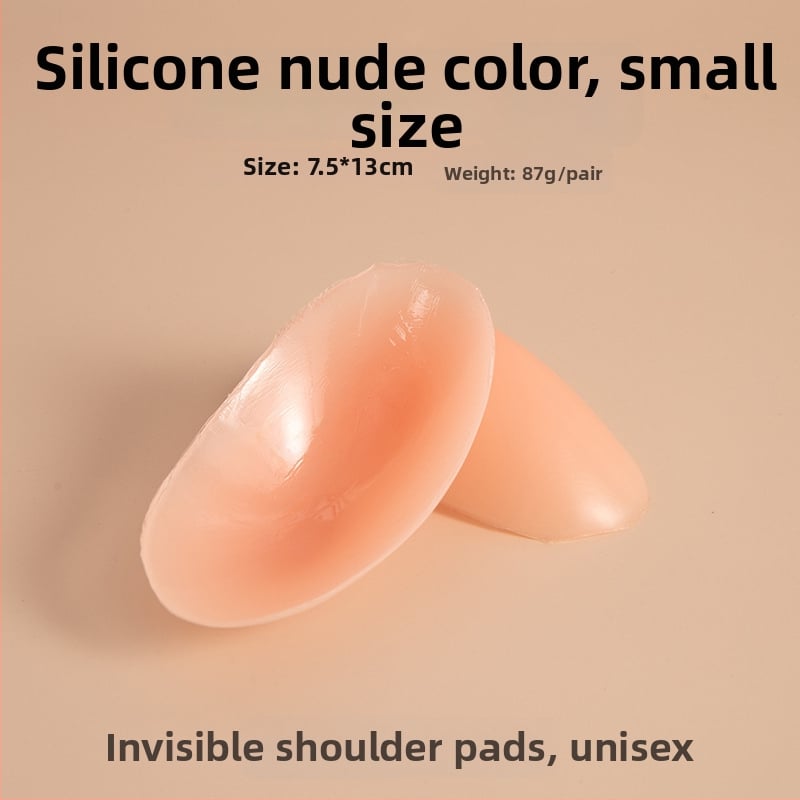 Protecție din silicon pentru umăr, design unghi drept, invizibil, anti-alunecare, patch pentru umeri îngusti, patch pentru coate și genunchi, unisex