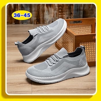 2026 Négy évszakos szövött hálós slip-on, mindennapi férfi cipő, puha talpú