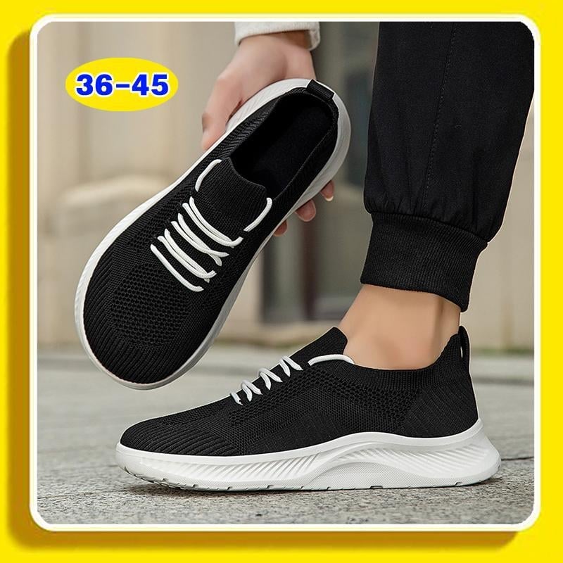 2026 Négy évszakos szövött hálós slip-on, mindennapi férfi cipő, puha talpú