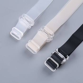 Bretele de sutien din silicon, de 1,5 cm, transparente