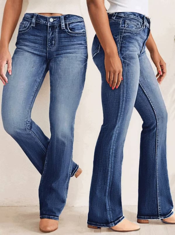 Rugalmas denim farmernadrág, szűk fazon, középmagas derék, mindennapi és sokoldalú