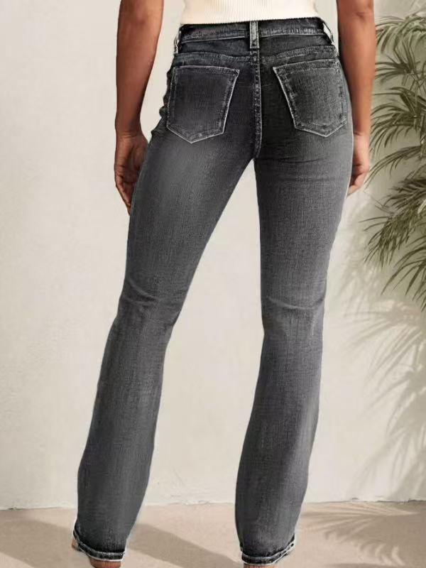 Rugalmas denim farmernadrág, szűk fazon, középmagas derék, mindennapi és sokoldalú