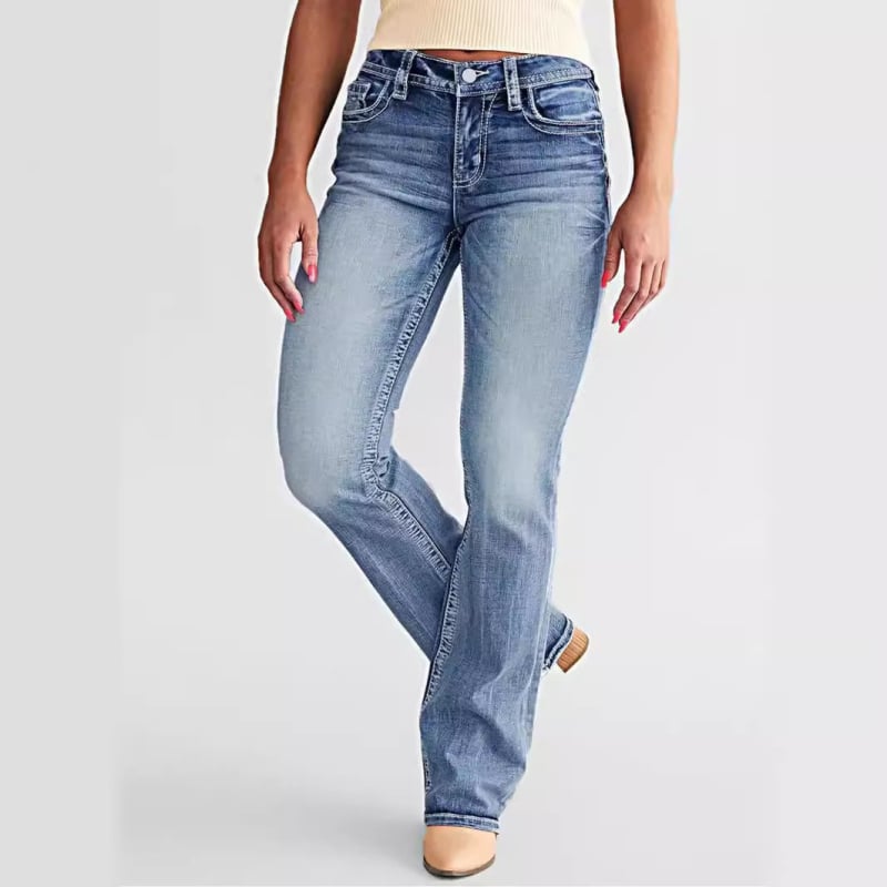 Rugalmas denim farmernadrág, szűk fazon, középmagas derék, mindennapi és sokoldalú