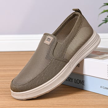 Pantofi sport pentru bărbați, slip-on din plasă, respirabili, talpă moale antiderapantă, casual