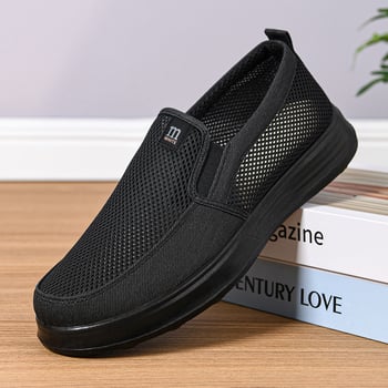 Pantofi sport pentru bărbați, slip-on din plasă, respirabili, talpă moale antiderapantă, casual
