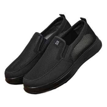 Pantofi sport pentru bărbați, slip-on din plasă, respirabili, talpă moale antiderapantă, casual