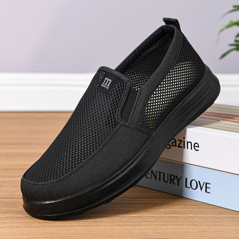 Pantofi sport pentru bărbați, slip-on din plasă, respirabili, talpă moale antiderapantă, casual