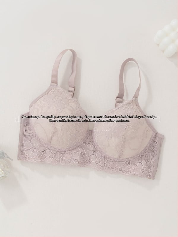 Tume Xiyin čipková push-up podprsenka so železným kruhom, nastaviteľné ramienka, košík 3/4, priedušná sexy bielizeň pre ženy