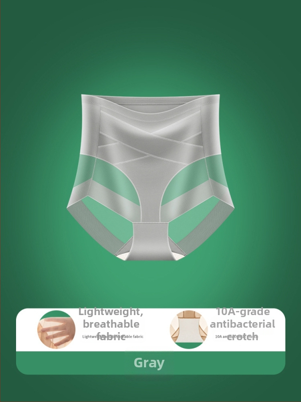 Postnatálne formujúce nohavice s krížovými pútkami, Ice Silk, sieťovinový materiál, vysoký pás, antibakteriálna podšívka zo šľacht hodvábu