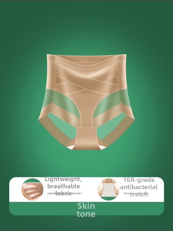 Postnatálne formujúce nohavice s krížovými pútkami, Ice Silk, sieťovinový materiál, vysoký pás, antibakteriálna podšívka zo šľacht hodvábu