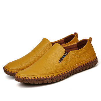 Loaferi slip-on din piele de vită, pantofi de piele pentru bărbați, stil formal și casual, mărime mare