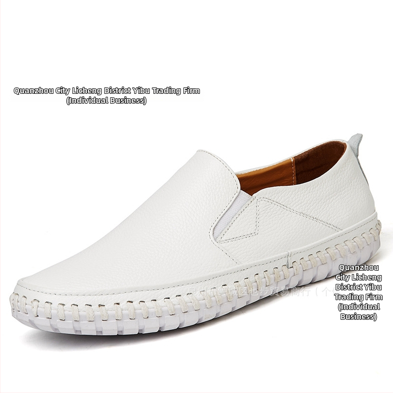 Loaferi slip-on din piele de vită, pantofi de piele pentru bărbați, stil formal și casual, mărime mare