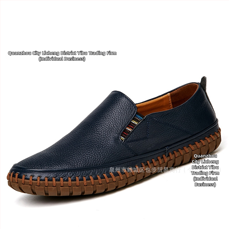 Loaferi slip-on din piele de vită, pantofi de piele pentru bărbați, stil formal și casual, mărime mare