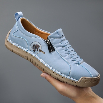 Unisex παπούτσια casual με χειροποίητες ραφές, μεγάλο μέγεθος, επίπεδη σόλα από καουτσούκ, ελαφριά και άνετα