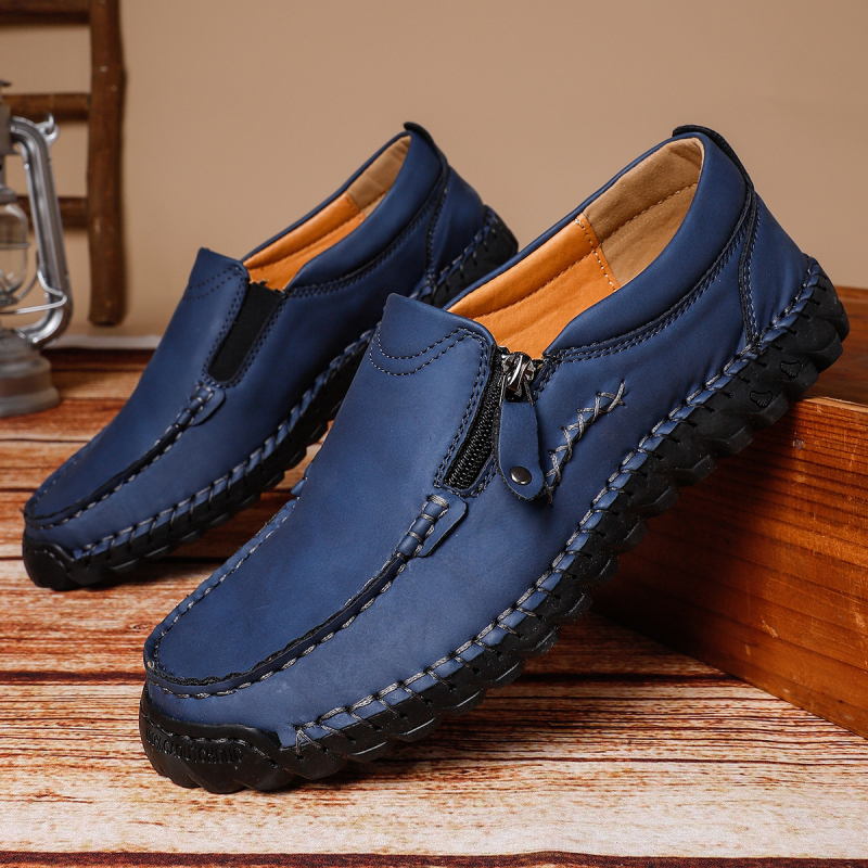 Loafers fără șireturi, cu talpă groasă, rezistenți pentru activități în aer liber și condus – plus size, pantofi casual pentru bărbați