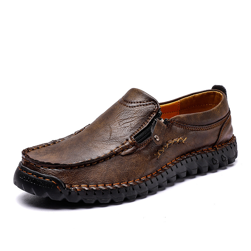 Loafers fără șireturi, cu talpă groasă, rezistenți pentru activități în aer liber și condus – plus size, pantofi casual pentru bărbați