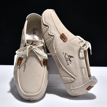 Pantofi bărbați slip-on, talpă joasă, mărime mare, stil Martin, design inspirat de caracatiță