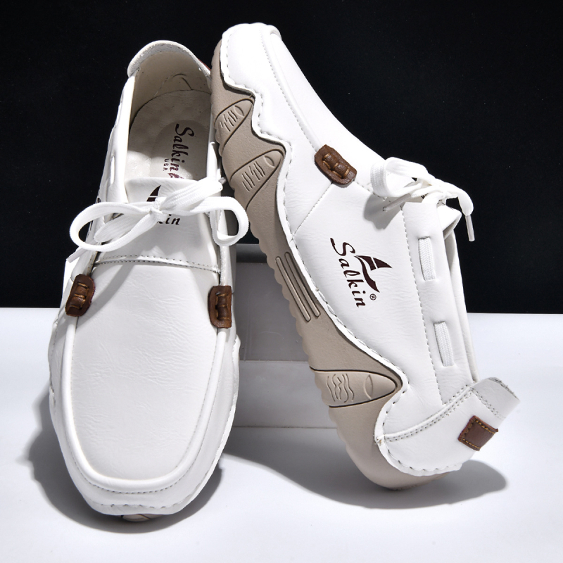 Pantofi bărbați slip-on, talpă joasă, mărime mare, stil Martin, design inspirat de caracatiță