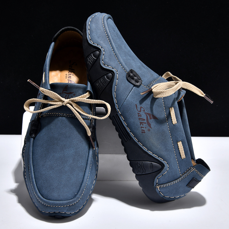 Pantofi bărbați slip-on, talpă joasă, mărime mare, stil Martin, design inspirat de caracatiță