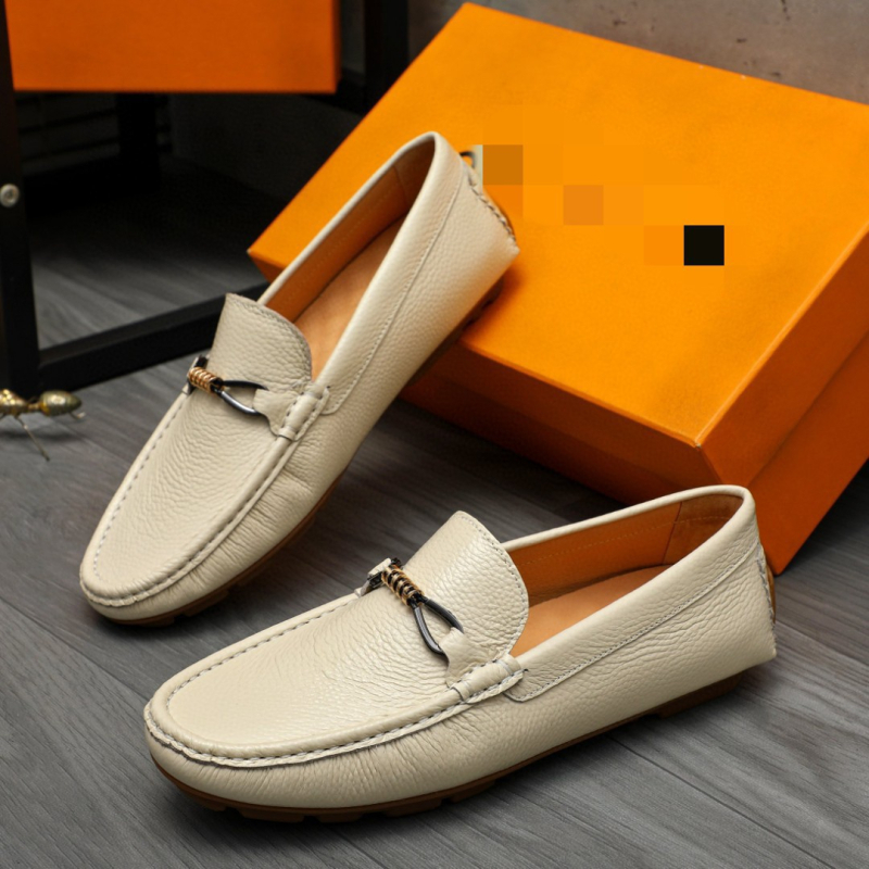 Pantofi loafers pentru bărbați, din piele lucioasă, slip-on, pentru condus și afaceri