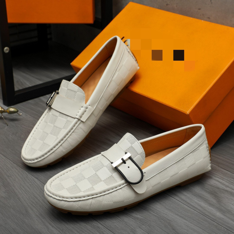 Pantofi loafers pentru bărbați, din piele lucioasă, slip-on, pentru condus și afaceri